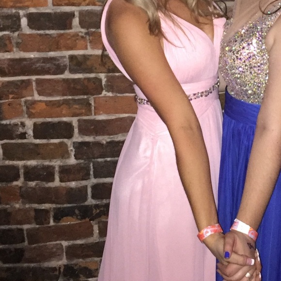 FAVIANA GLAMOUR S7577 Pink Gown/Dress with train and embellishments - Picture 14 of 14